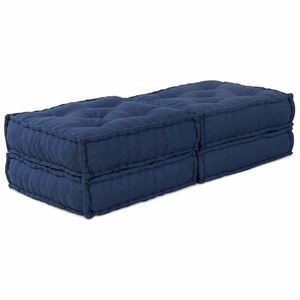 vidaXL Canapea Modulară 2 pcs Indigo 140 x 70 x 36 cm țesătură imagine