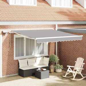 vidaXL Cortina Retractabilă cu Gri deschis 300 x 250 cm țesătură imagine