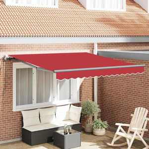 vidaXL Cortina Retractabilă Roșu 300 x 250 cm țesătură imagine