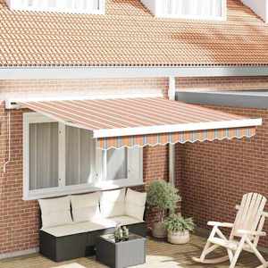 vidaXL Cortina Retractabilă Multicolour 350 x 250 cm Stofă și Metal imagine