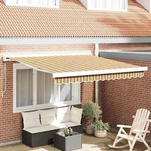 vidaXL Cortina Retractabilă Multicolour 350 x 250 cm Stofă și Metal imagine