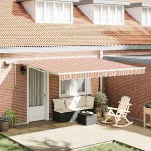 vidaXL Cortina Retractabilă cu Manual Multicolour 400 ×300 cm țesătură imagine