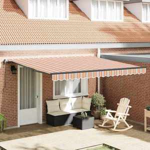 vidaXL Cortina Retractabilă Multicolour 400 ×300 cm țesătură imagine