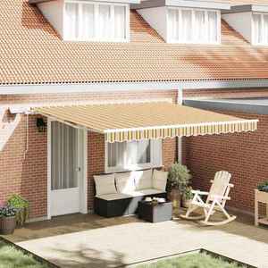 vidaXL Cortina Retractabilă with Manual 400 × 350 cm Multicolour imagine