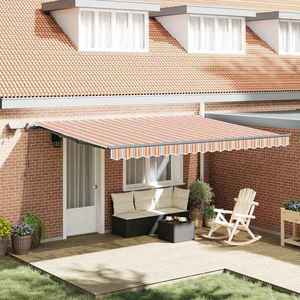 vidaXL Cortina Retractabilă Manual Multicolour 450 ×300 cm țesătură imagine