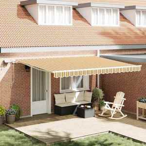vidaXL Cortina Retractabilă cu Manual Multicolour 450 ×300 cm țesătură imagine