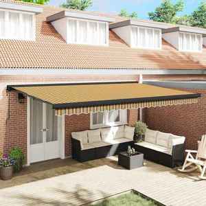 vidaXL Cortina Retractabilă Manual Multicolour 500 × 300 cm imagine