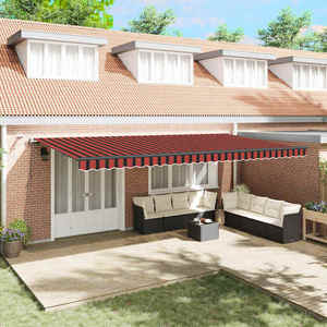 vidaXL Cortina Retractabilă portocaliu și maro 600 × 300 cm țesătură imagine