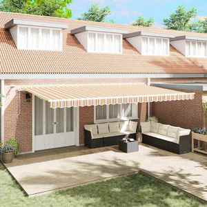 vidaXL Cortina Retractabilă Multicolour 600 × 300 cm Stofă și Metal imagine