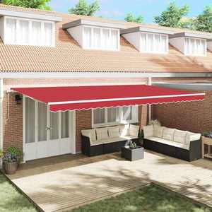 vidaXL Cortina Retractabilă 600 × 300 cm Roșu imagine