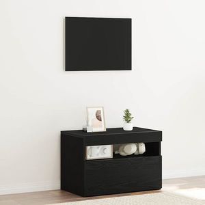 vidaXL Dulap de noapte Stejar negru 60 x 35 x 40 cm Lemn compozit imagine