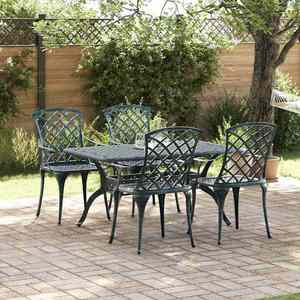 vidaXL Scaun pentru Grădină Verde 61 x 60.5 x 93cm Aluminiu imagine