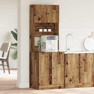 vidaXL Dulap de bucătărie Lemn vechi 60 x 50 x 180 cm Lemn compozit imagine