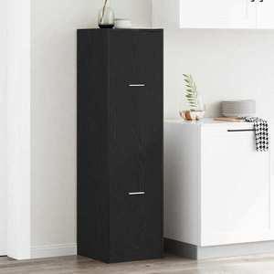 vidaXL Cabinet de Apotecă Stejar negru 40 x 41 x 144.5 cm imagine