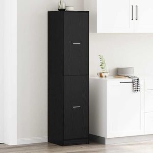vidaXL Cabinet de Apotecă Stejar negru 40 x 41 x 174.5 cm imagine