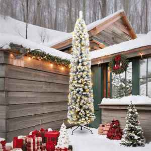 vidaXL Brad de Crăciun artificial Verde 240 cm PVC și oțel și plastic imagine