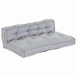 vidaXL Perne pentru canapea 2 pcs Gri țesătură imagine