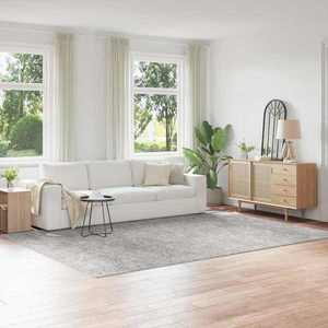 vidaXL Covor Shaggy Antiderapant Gri 240 x 340 cm PP imagine