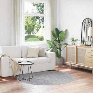 vidaXL Covor Shaggy Antiderapant Gri 160 x 160 cm PP imagine