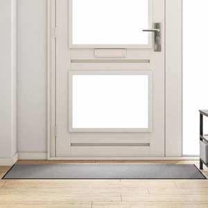 vidaXL Covoraș de intrare Altele Gri și negru 60 x 180 cm imagine