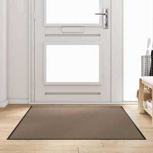 vidaXL Covoraș de intrare Altele Bej și negru 120 x 180 cm imagine