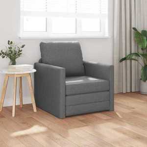 vidaXL Pat canapea Gri închis 74 x 77 x 81 cm Catifea imagine