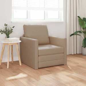 vidaXL Pat canapea Cappuccino 74 x 77 x 81 cm Catifea imagine