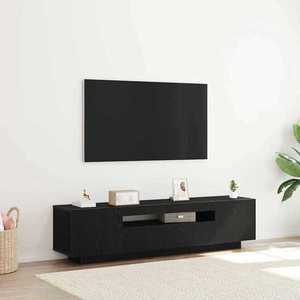 vidaXL Cabinet TV Negru 160 x 35 x 40 cm Lemn compozit imagine