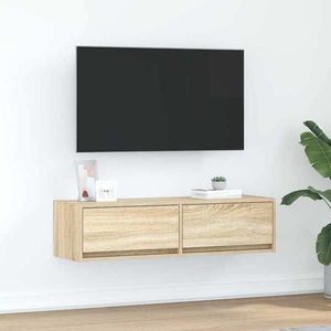 vidaXL Cabinet TV Stejar sonoma 100 x 31 x 25.5 cm Lemn compozit imagine
