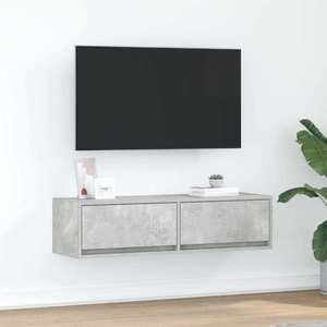 vidaXL Cabinet TV cu sertar Gri beton 100 x 31 x 25.5 cm Lemn compozit imagine