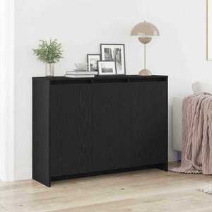 vidaXL Bufet Negru 102 x 33 x 75 cm Lemn compozit imagine