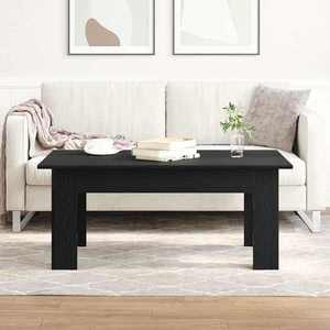 vidaXL Masă de cafea Stejar Negru 100 x 60 x 42 cm Lemn compozit imagine