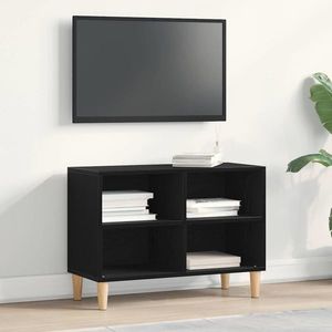 vidaXL Cabinet TV Stejar Negru 69, 5 x 30 x 50 cm Lemn compozit imagine