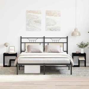 vidaXL Dulap de noapte 2 pcs Stejar negru 40 x 30 x 40 cm imagine