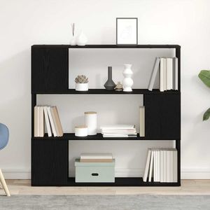 vidaXL Set comodă TV Stejar Negru 100 x 24 x 94 cm Lemn compozit imagine