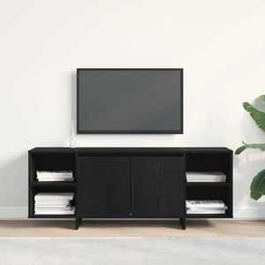 vidaXL Cabinet TV Stejar Negru 120 x 30 x 40, 5 cm Lemn compozit imagine