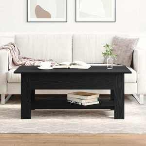 vidaXL Masă de cafea Stejar Negru 102 x 55 x 42 cm Lemn compozit imagine