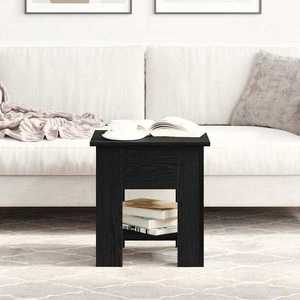 vidaXL Masă de cafea Stejar Negru 40 x 40 x 42 cm Lemn compozit imagine