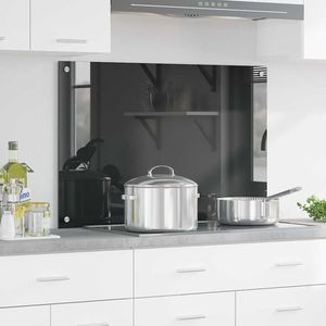 vidaXL Spate de bucătărie Gri închis 90 x 60 x 0, 6 cm imagine