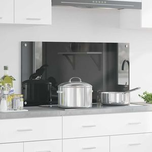 vidaXL Spate de bucătărie Gri închis 100 x 50 x 0, 6 cm imagine