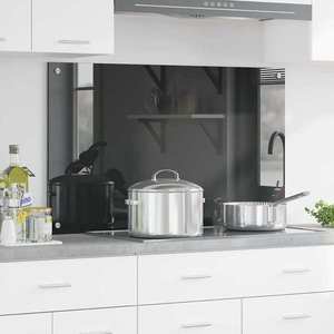 vidaXL Spate de bucătărie Gri închis 100 x 60 x 0, 6 cm imagine