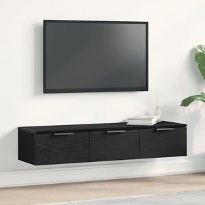 vidaXL Dulap de perete Stejar Negru 102 x 30 x 20 cm Lemn compozit imagine