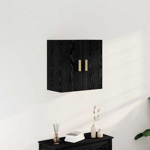 vidaXL Dulap de perete Stejar Negru 60 x 30 x 60 cm Lemn compozit imagine