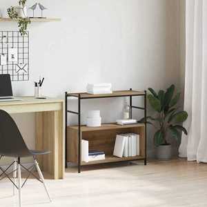 vidaXL Raft pentru cărți stejar artizanal 80 x 30 x 78.5 cm imagine