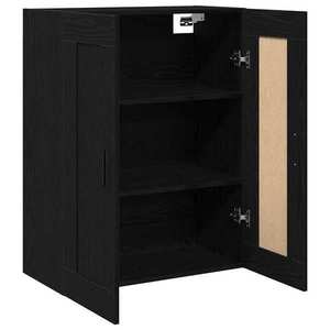 vidaXL Cabinet suspendat Stejar negru 69.5 x 34 x 90 cm Lemn compozit imagine