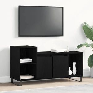 vidaXL Set comodă TV Stejar Negru 100 x 35 x 55 cm Lemn compozit imagine
