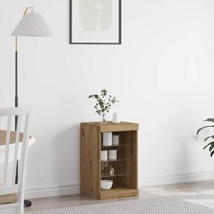 vidaXL Bufet stejar artizanal 41 x 37 x 67 cm Lemn compozit imagine