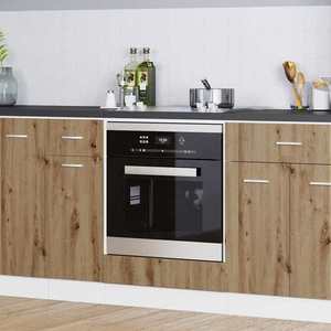 vidaXL Dulap de cuptor Riga stejar artizanal 60 x 46 x 81, 5 cm imagine