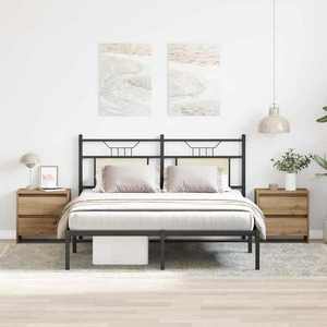 vidaXL Dulap de noapte 2 pcs stejar artizanal 45 x 34 x 44.5 cm imagine