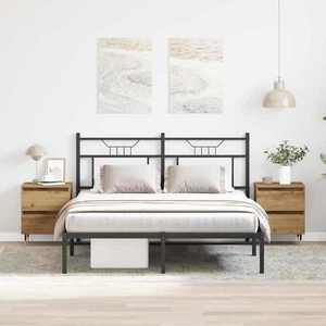 vidaXL Dulap de noapte 2 pcs stejar artizanal 40 x 35 x 50 cm imagine